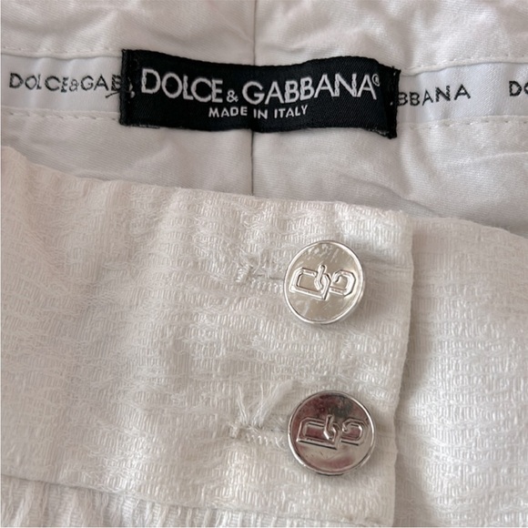 DOLCE & GABBANA WHITE PANTS  made in Italy - Picture 6 of 11